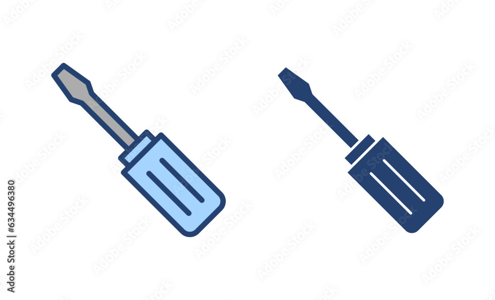 Screwdriver icon vector.tools sign and symbol Screwdriver icon vector.tools sign and symbol