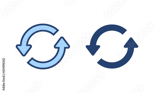 Free Download Refresh icon vector. Reload sign and symbol. Update icon. - GFXLoad