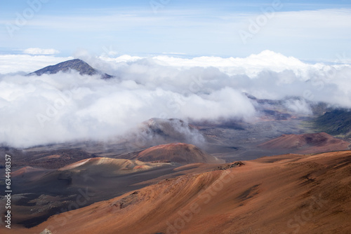 Clouds over mountain