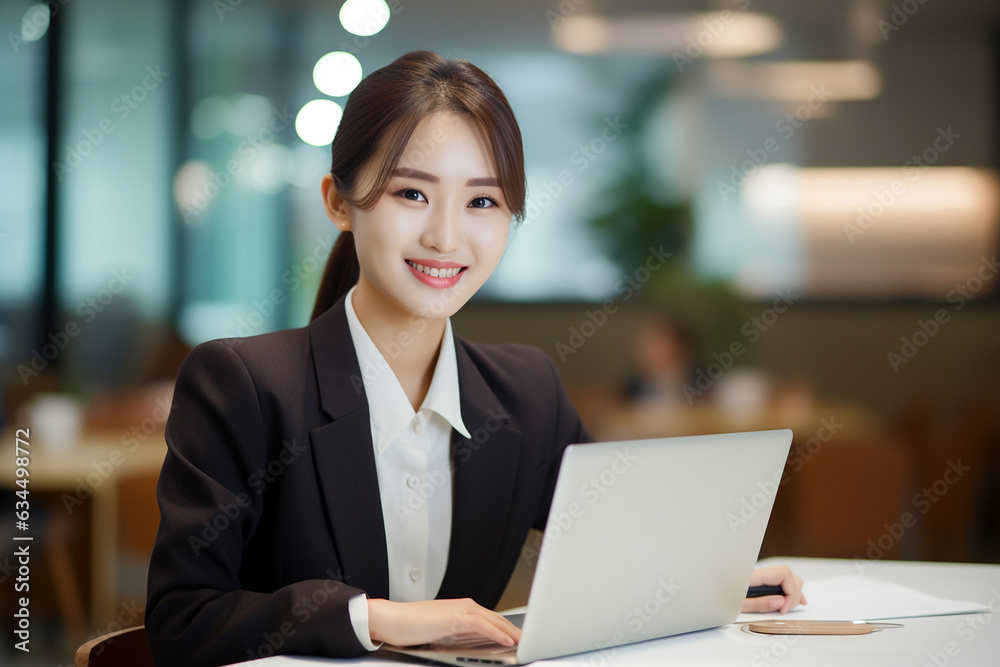 パソコンで仕事する女性
パソコンで仕事する女性