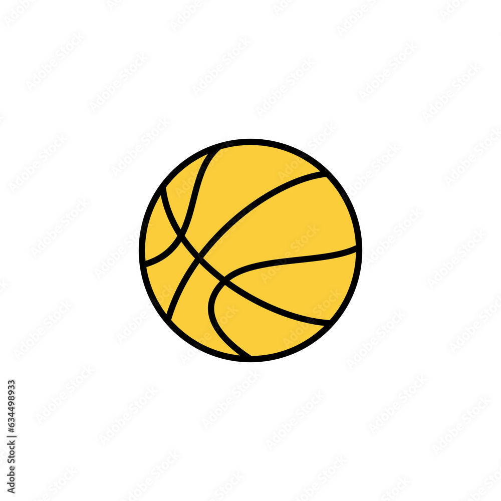 Basketball icon vector for web and mobile app. Basketball ball sign and symbol