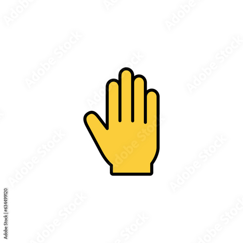 Hand icon vector for web and mobile app. hand sign and symbol. hand gesture