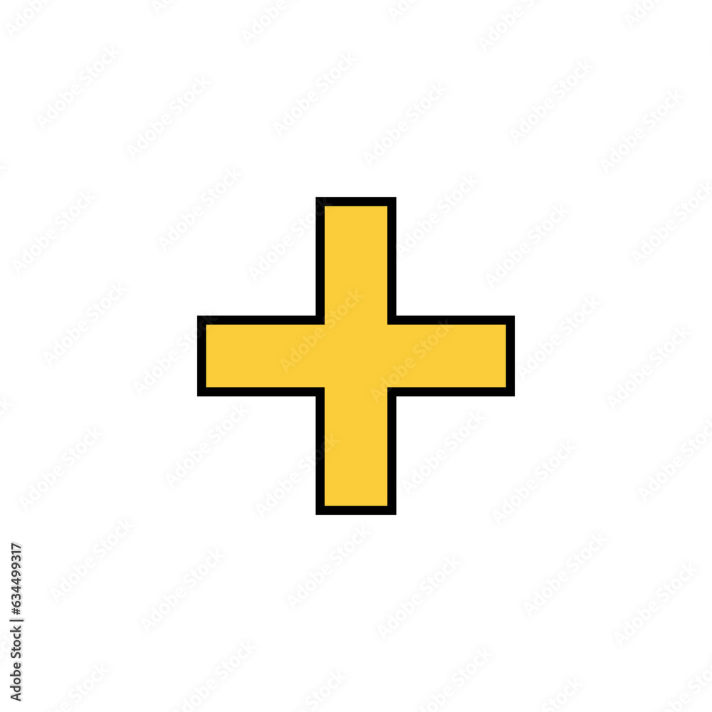 Plus Icon vector for web and mobile app. Add plus sign and symbol Plus Icon vector for web and mobile app. Add plus sign and symbol