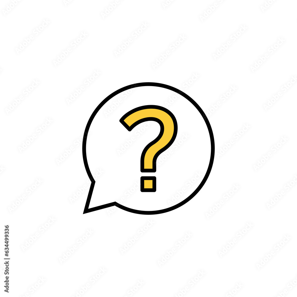 Question icon vector for web and mobile app. question mark sign and symbol Question icon vector for web and mobile app. question mark sign and symbol