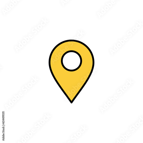 Pin icon vector for web and mobile app. Location sign and symbol. destination icon. map pin Free Download Pin icon vector for web and mobile app. Location sign and symbol. destination icon. map pin - GFXLoad