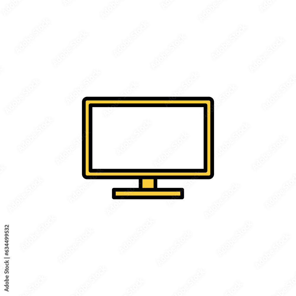 Tv icon vector for web and mobile app. television sign and symbol Tv icon vector for web and mobile app. television sign and symbol