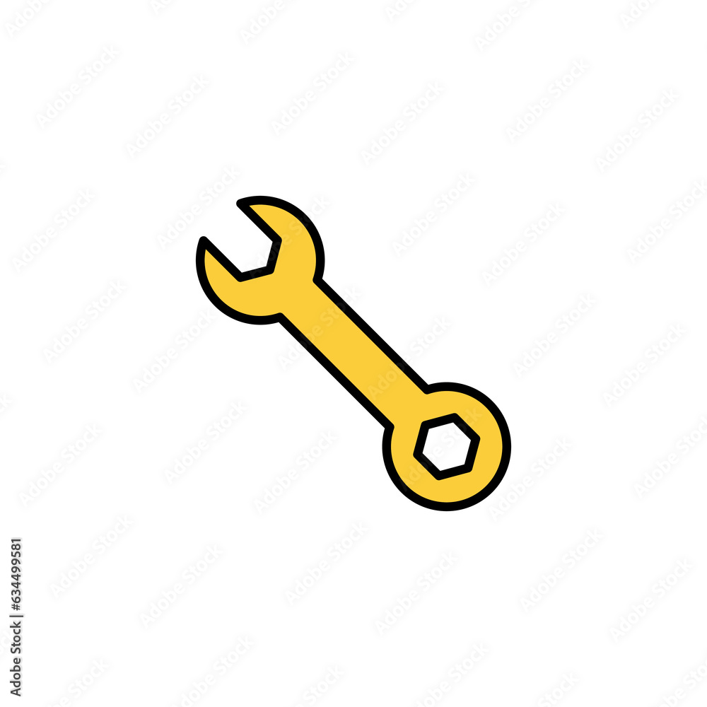 Wrench icon vector for web and mobile app. repair icon. tools sign and symbol Wrench icon vector for web and mobile app. repair icon. tools sign and symbol