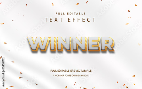 Winner 3d Editable text effect