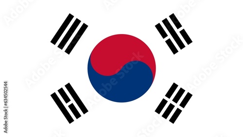 South Korea national country flag vector