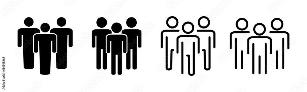 People icon set illustration. person sign and symbol. User Icon vector People icon set illustration. person sign and symbol. User Icon vector