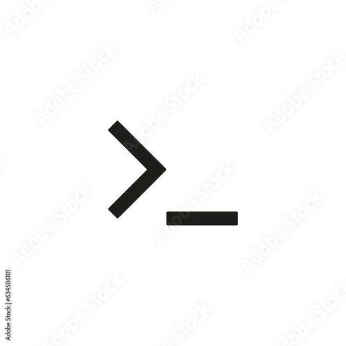 Command line icon. Vector illustration. Eps 10.