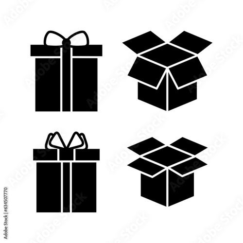 Box icon vector. Box sign. delivery package. parcel box.