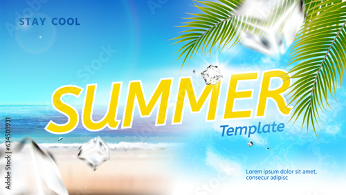 Stay cool summer template
