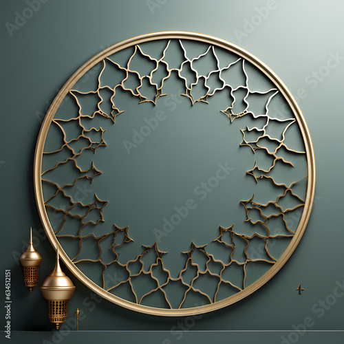 Islamic Banner Decoration 3D