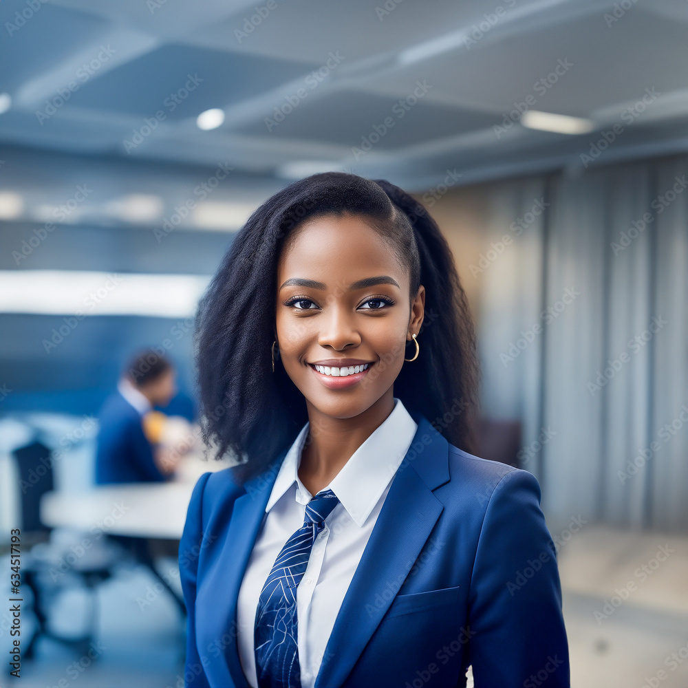 portrait of a smiling smart attractive young black businesswoman, African portrait of a smiling smart attractive young black businesswoman, African
