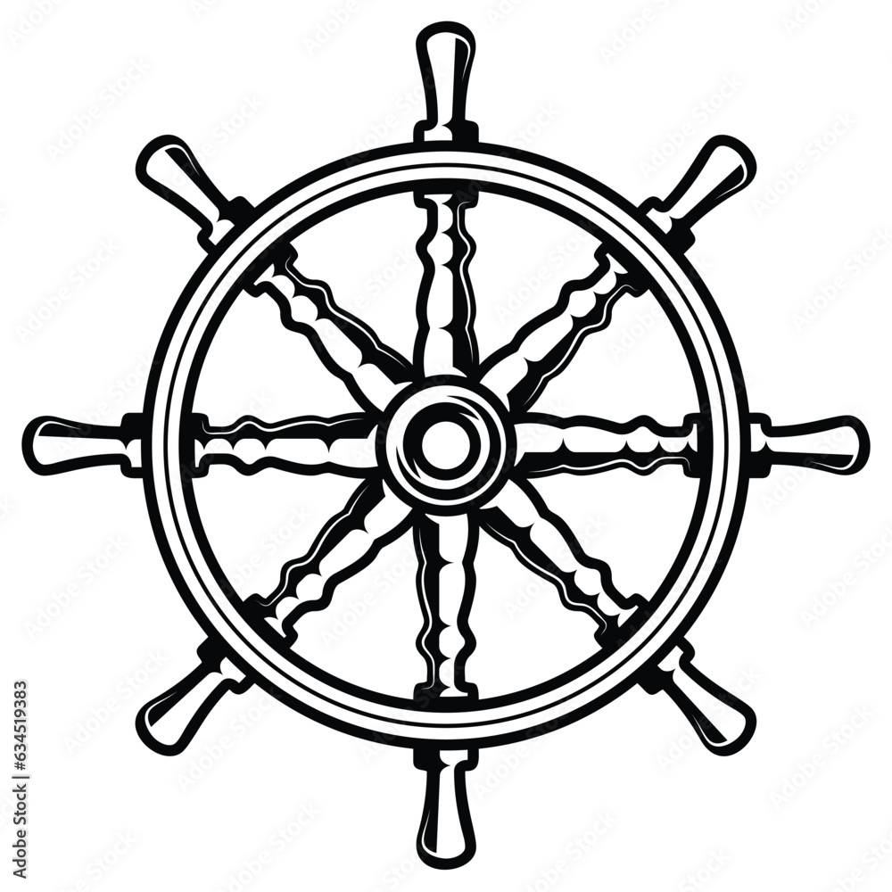 ship steering wheel	
