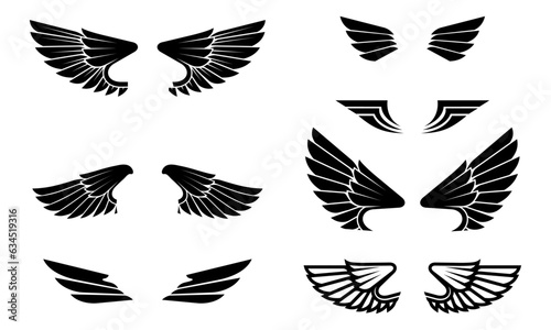 eagle wings vector	