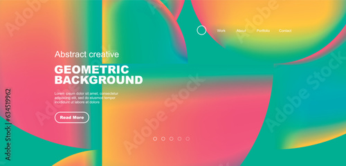 Futuristic concept vector geometric background