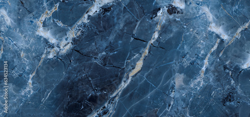 фотографія blue dark marble texture for background