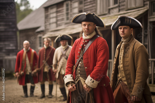 Life at a fur trading post in North American in historical colonial period of Canada and the United States.  © Jeff Whyte