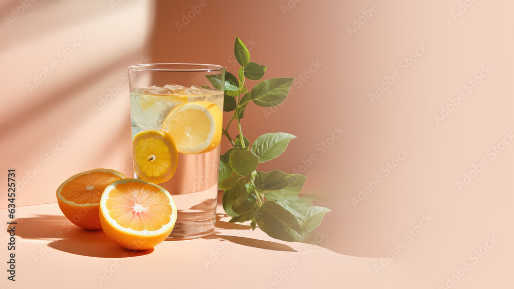Citrus infused water with fresh organic fruits and herbs, non-alcoholic cocktails Citrus infused water with fresh organic fruits and herbs, non-alcoholic cocktails
