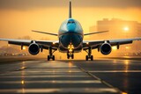 Cargo Plane Landing at an Airport, Generative AI