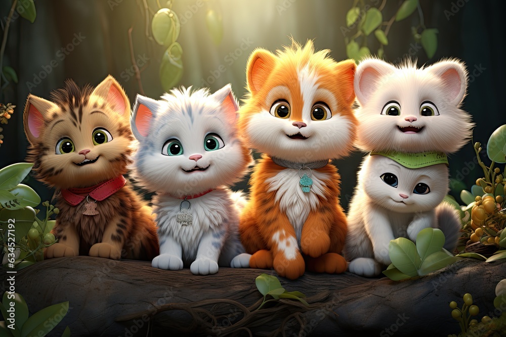 whimsical fantasy illustration, featuring magical creatures, enchanting landscapes, and a touch of wonder and imagination.Generated with AI whimsical fantasy illustration, featuring magical creatures, enchanting landscapes, and a touch of wonder and imagination.Generated with AI