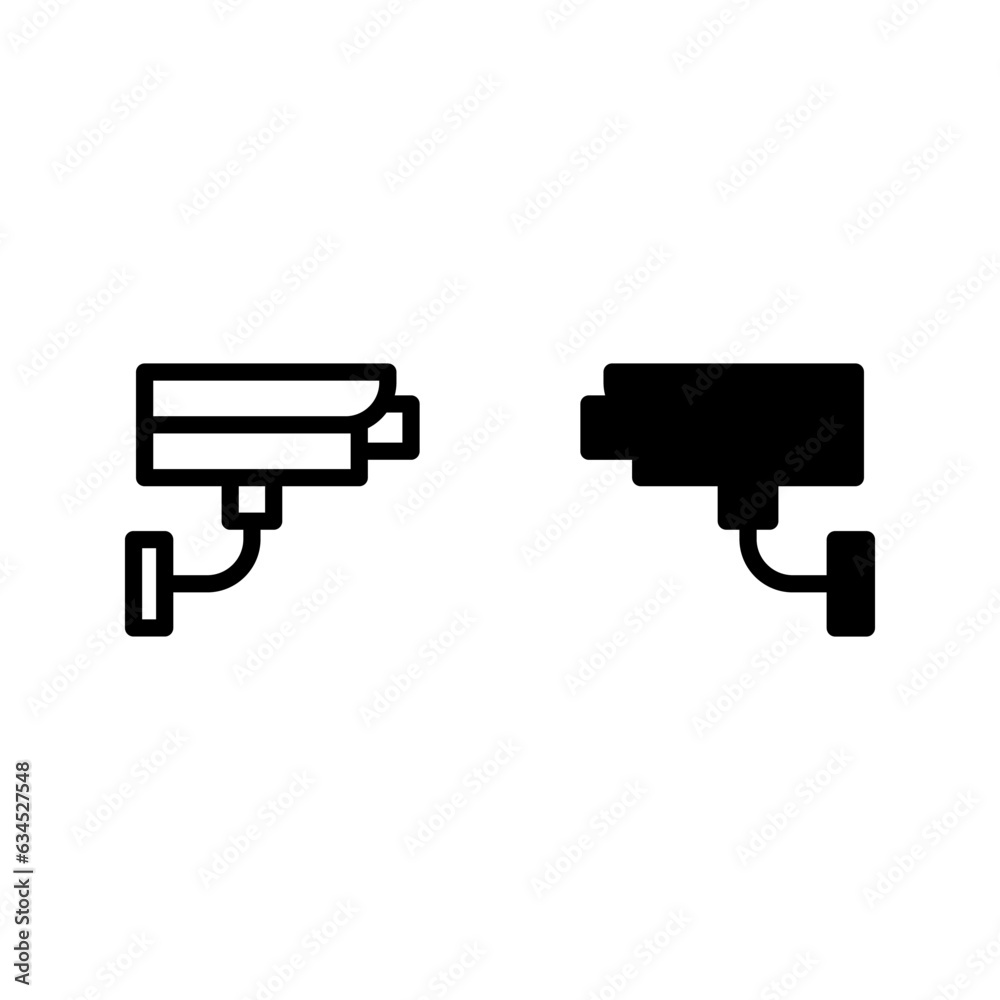 Fixed CCTV, Security Camera Icon color editable Fixed CCTV, Security Camera Icon color editable