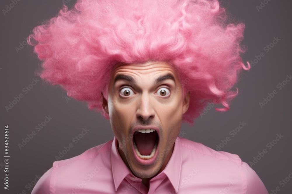 驚く表情の人物,Generative AI AI画像