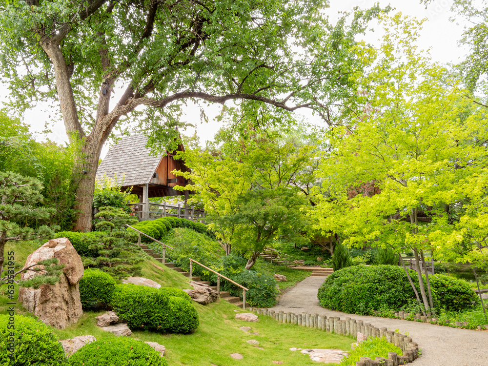 Exterior view of the garden of Fort Worth Botanic Garden Exterior view of the garden of Fort Worth Botanic Garden