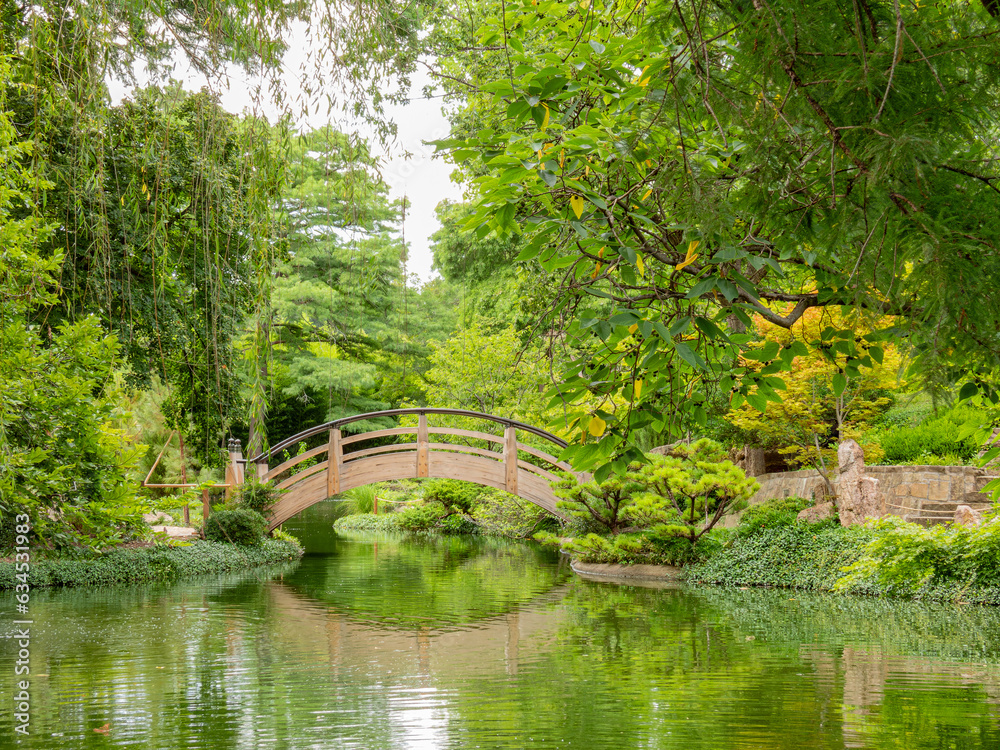 Exterior view of the garden of Fort Worth Botanic Garden