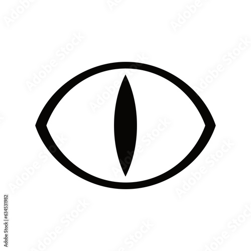 reptile eye vector logo