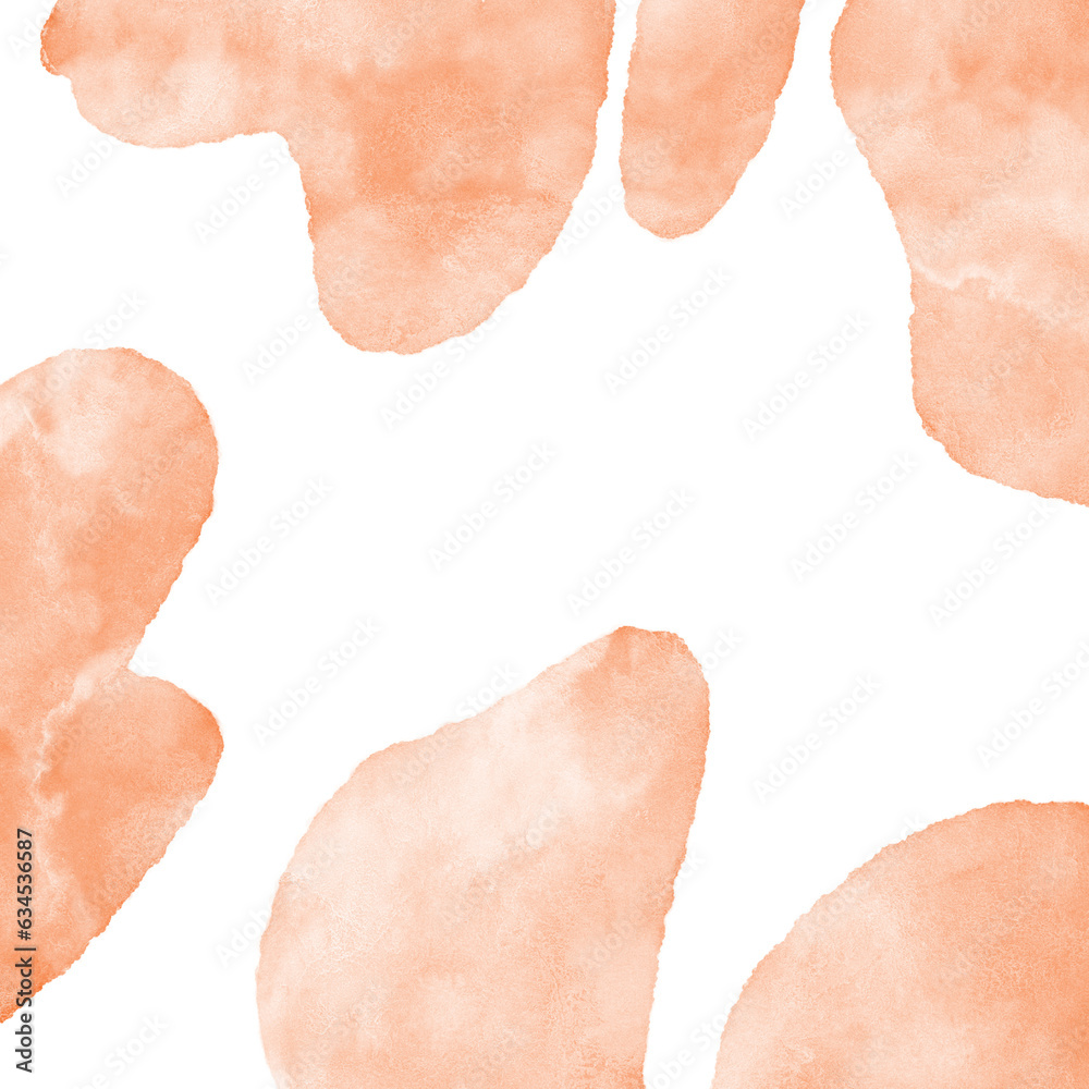 Fototapeta premium Orange Abstract Shapes Corners Background