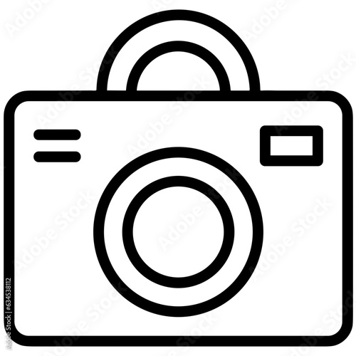 camera photography icon symbol image vector. Illustration of multimedia photographic lens grapich design image.