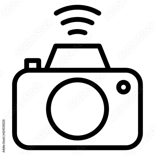 camera photography icon symbol image vector. Illustration of multimedia photographic lens grapich design image.