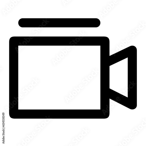 camera photography icon symbol image vector. Illustration of multimedia photographic lens grapich design image.