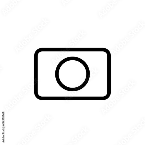 camera photography icon symbol image vector. Illustration of multimedia photographic lens grapich design image.