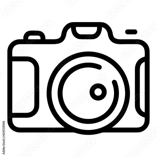 camera photography icon symbol image vector. Illustration of multimedia photographic lens grapich design image.
