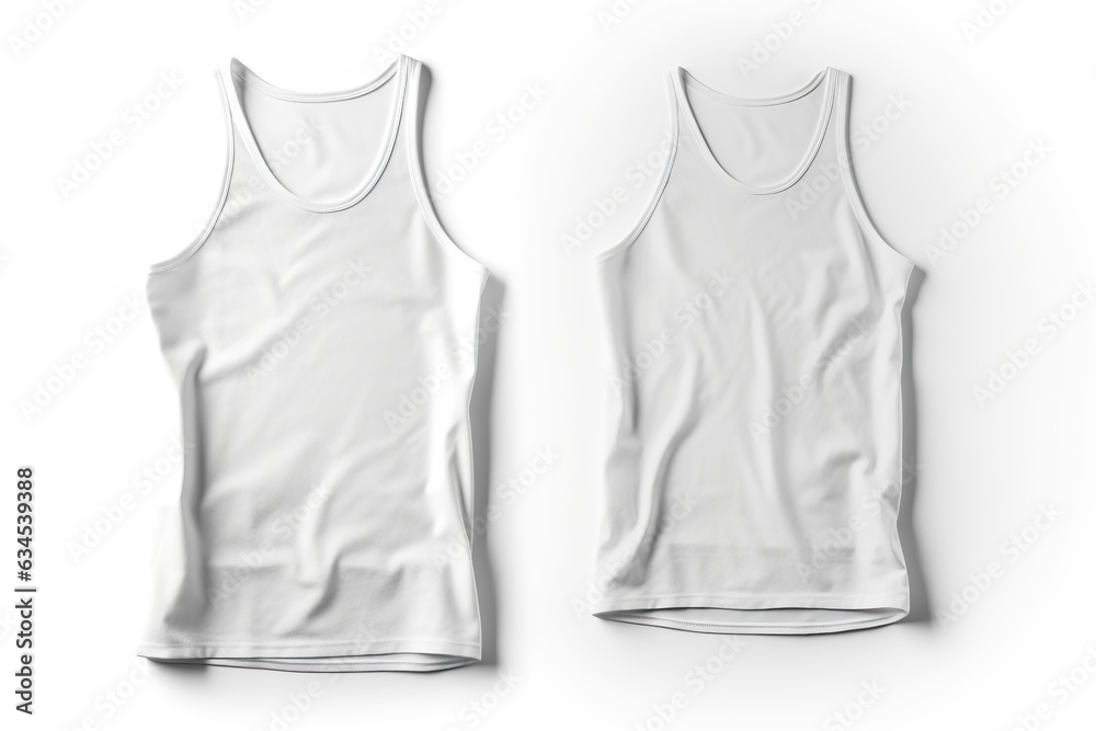 Blank White Tank Top Shirt Mock up. blank tank top shirt for design mock up isolated on white background. Blank White Tank Top Shirt Mock up. blank tank top shirt for design mock up isolated on white background.
