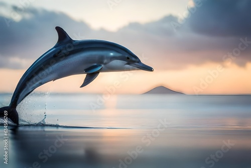 dolphin jumping at sunset © Shahryar