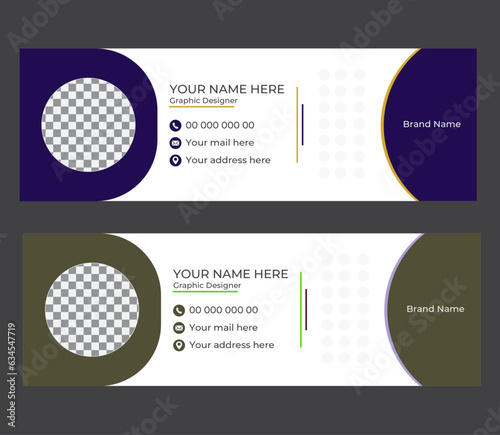 Modern email signature own design. if you need any design you knock me.