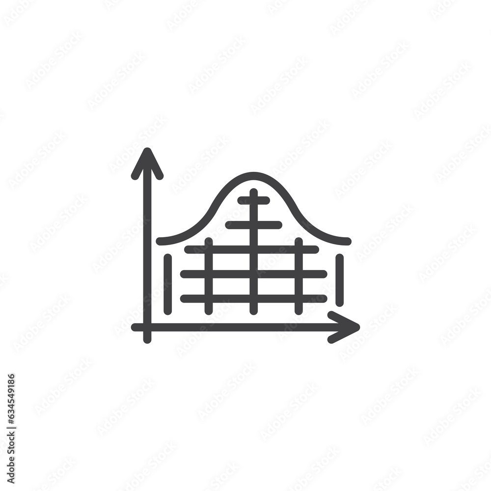 Financial statistics vector icon Financial statistics vector icon