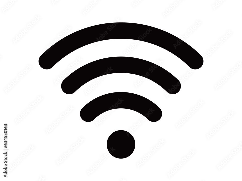 シンプルなワイファイのアイコン