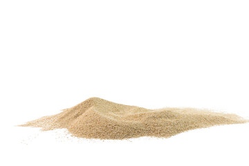 Pile of Sand Isolated on White Background