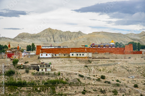 The forbidden Kingdom of Lo Manthang with Monastery, Palace and Village in Upper Mustang of Nepal.  photo