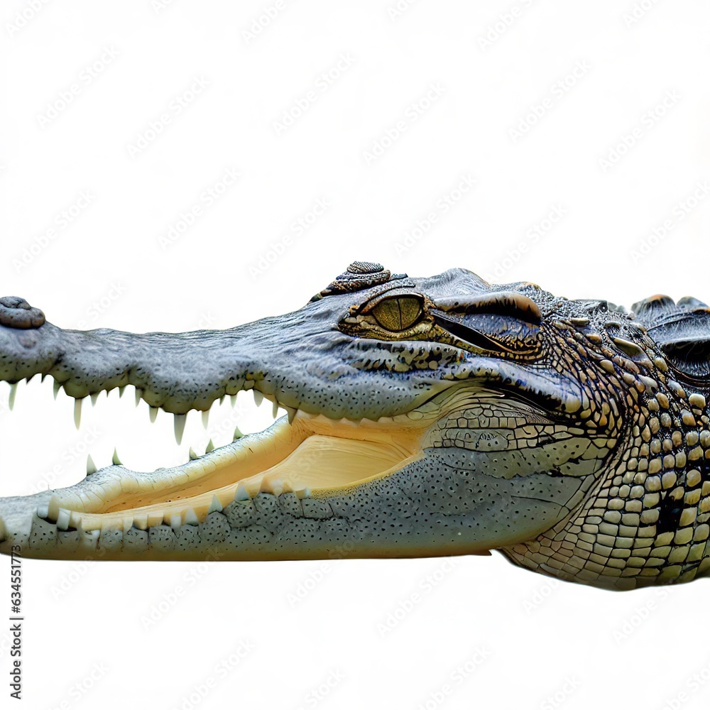Obraz premium crocodile isolated on white background