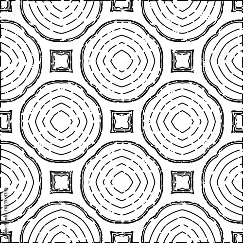 White background with black Dashes lines. Plain background with  simpe pattern. Black and white color. Abstract background for web page, textures, card, poster, fabric, textile.