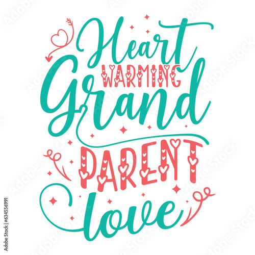 Heartwarming Grandparent Love  grandparents day SVG t-shirt design  colorful SVG cut files  grandparents day t-shirt design 