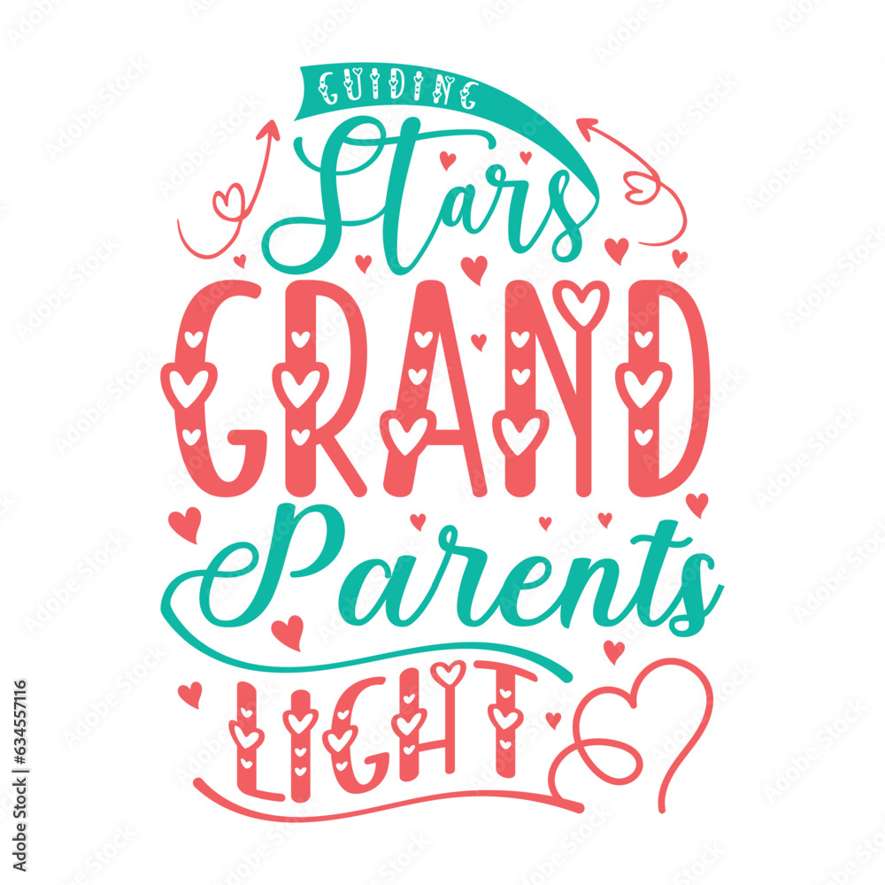 Guiding Stars Grandparents' Light, grandparents day SVG t-shirt design, colorful SVG cut files, grandparents day t-shirt design Guiding Stars Grandparents' Light, grandparents day SVG t-shirt design, colorful SVG cut files, grandparents day t-shirt design