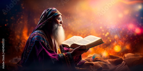 Foto religious scriptures that serve as a guide to the path of spiritual development
